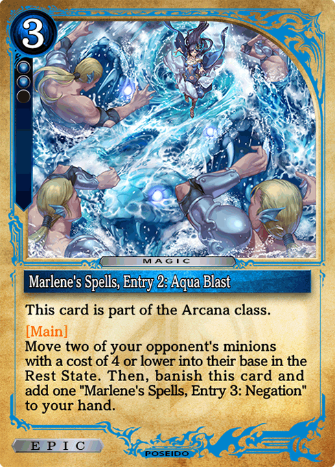 Marlene's Spells, Entry 2: Aqua Blast