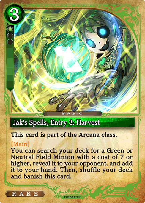 Jak's Spells, Entry 3: Harvest