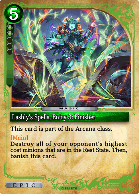 Lashly's Spells, Entry 3: Finisher