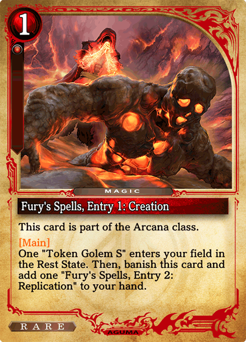 Fury's Spells, Entry 1: Creation