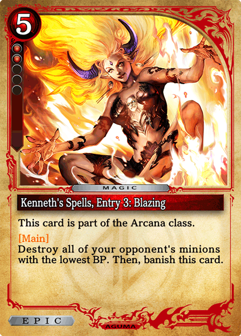 Kenneth's Spells, Entry 3: Blazing