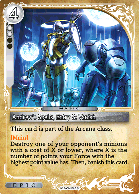 Andrew's Spells, Entry 3: Vanish