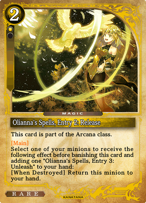 Olianna's Spells, Entry 2: Release