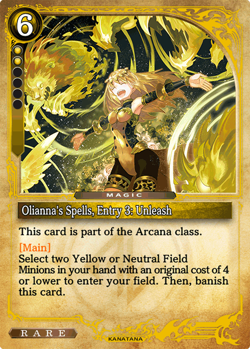 Olianna's Spells, Entry 3: Unleash