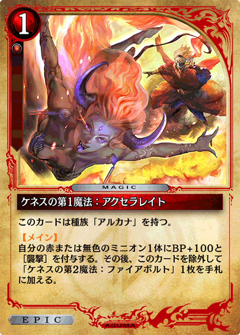 ケネスの第1魔法：アクセラレイト