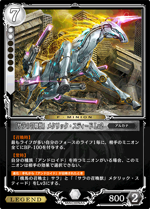 「サラの召喚獣」メタリック・スティード Lv2