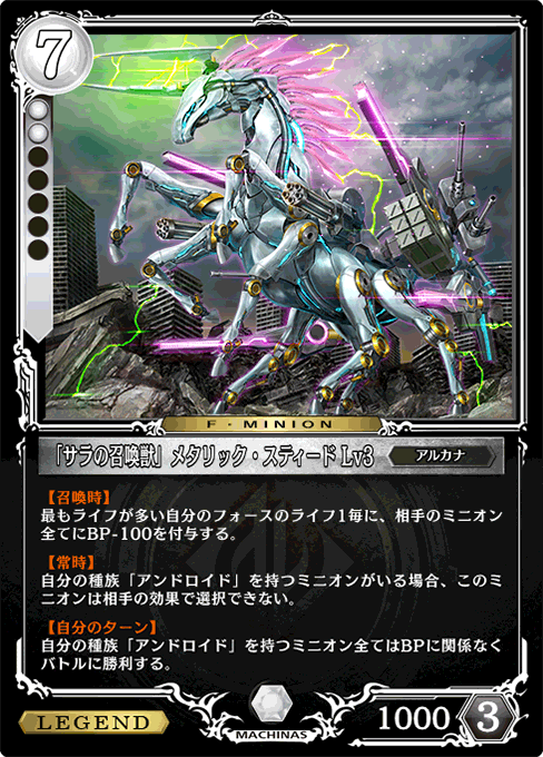 「サラの召喚獣」メタリック・スティード Lv3